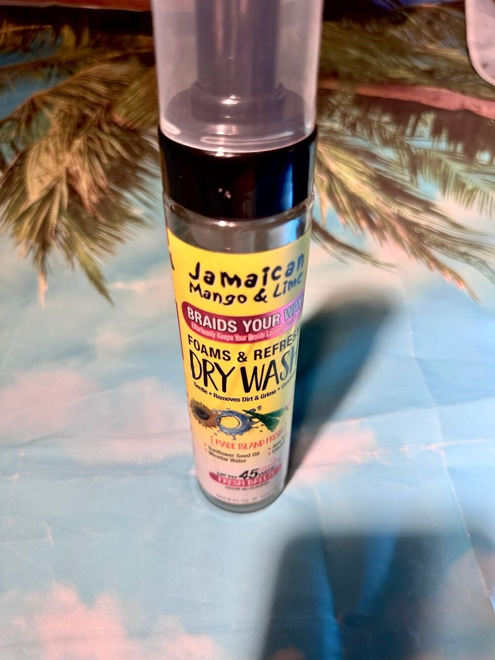Jamaican Mango & Lime Foams Braid Your Way 8 fl. oz., Micellar Water Refresher